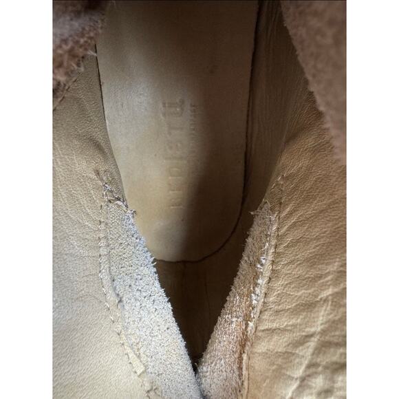 BED|STU Eiffel Women's Boots 10 Brown Distressed Leather Ankle Zip Red Soles - Picture 14 of 15